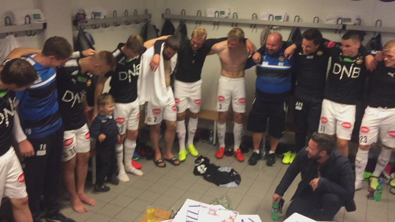 Jubel i garderoben etter TIL-seieren